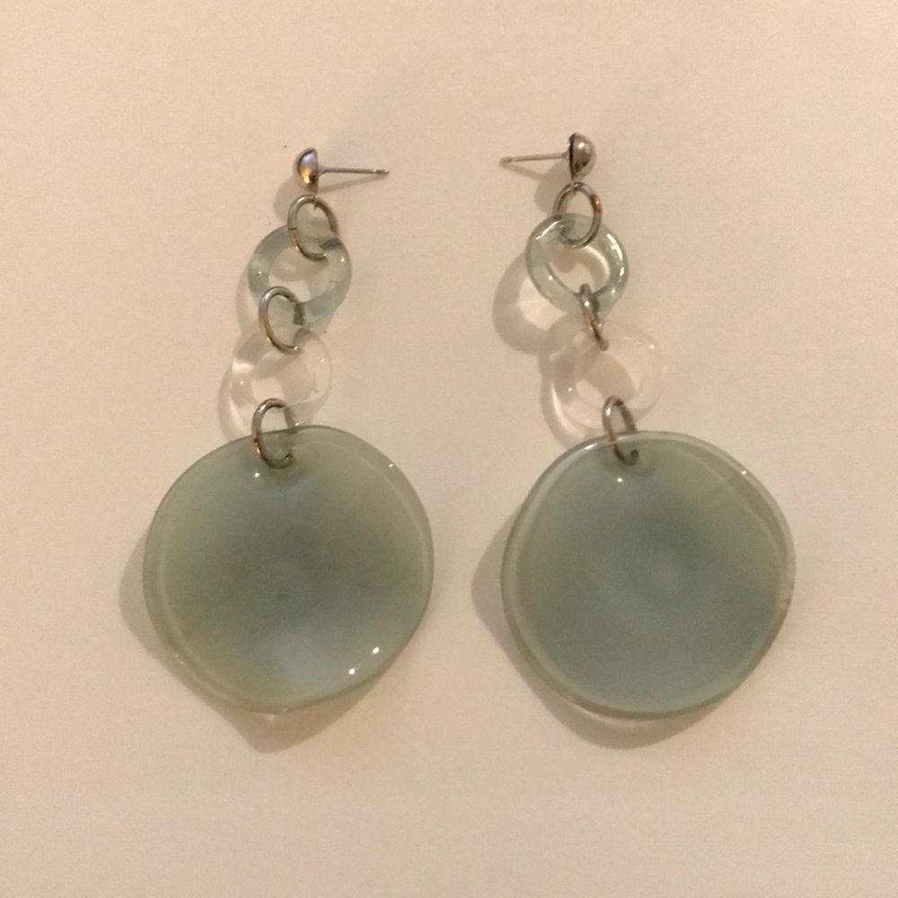 Gorgeous Glass Dangling Earrings from Capri